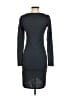 Leith Solid Gray Casual Dress Size S - photo 2