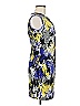 Donna Ricco 100% Polyester Print Blue Cocktail Dress Size 6 (petite) - photo 4