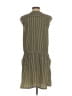 Caslon 100% Polyester Houndstooth Green Gold Casual Dress Size S - photo 2
