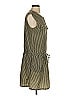 Caslon 100% Polyester Houndstooth Green Gold Casual Dress Size S - photo 4