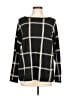 Charter Club Plaid Black Pullover Sweater Size L - photo 1