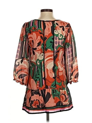 Odille 3/4 Sleeve Silk Top (view 2)