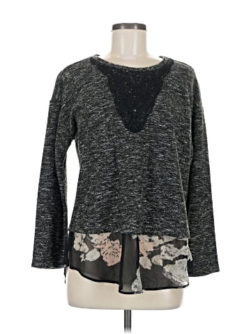 Black Rainn Pullover Sweater (view 1)