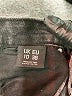 Monrow Hearts Black Denim Shorts Size UK 10 / US 6 - photo 4