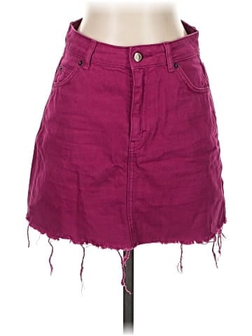 Topshop Denim Skirt (view 1)