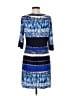 Donna Morgan Print Blue Casual Dress Size 8 - photo 2