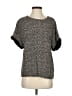 Vince. 100% Silk Gray Short Sleeve Top Size XS - photo 1