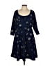 Torrid Paisley Blue Casual Dress Size Lg Plus (0) - photo 1