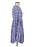 HiMONE Stripes Blue Casual Dress Size XS - photo 4