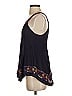 Floreat 100% Rayon Purple Black Sleeveless Blouse Size 2 - photo 5