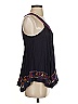 Floreat 100% Rayon Purple Black Sleeveless Blouse Size 2 - photo 4