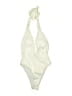 Unbranded Solid Ivory One Piece Swimsuit Size L - photo 1