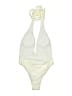 Unbranded Solid Ivory One Piece Swimsuit Size L - photo 2