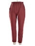 Simplee 100% Polyester Solid Burgundy Casual Pants Size XL - photo 1
