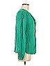 Leyla 100% Rayon Green Long Sleeve Blouse Size M - photo 4