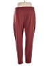 Simplee 100% Polyester Solid Burgundy Casual Pants Size XL - photo 2