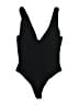 Babaton Solid Black One Piece Swimsuit Size M - photo 2