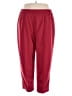 Roaman's 100% Polyester Solid Red Casual Pants Size 26 (estimated) - photo 1