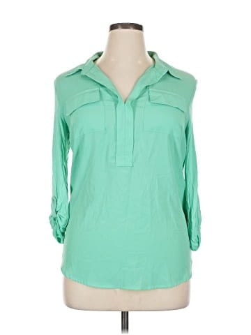 Kensie 3/4 Sleeve Blouse (view 1)