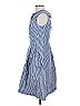 Sara Campbell 100% Polyester Checkered-gingham Blue Casual Dress Size 2 - photo 5