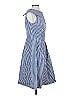 Sara Campbell 100% Polyester Checkered-gingham Blue Casual Dress Size 2 - photo 4