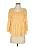 DR2 Yellow 3/4 Sleeve Blouse Size S - photo 1