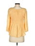 DR2 Yellow 3/4 Sleeve Blouse Size S - photo 2