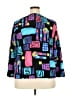 Maggie Barnes 100% Polyester Graphic Black Blazer Size 18 (petite) - photo 2