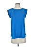 J.Crew 100% Polyester Blue Short Sleeve Top Size 0 - photo 1