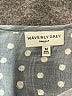 Waverly Grey Blue 3/4 Sleeve Blouse Size M - photo 7