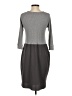 Amadi Color Block Gray Casual Dress Size S - photo 2
