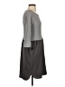Amadi Color Block Gray Casual Dress Size S - photo 4