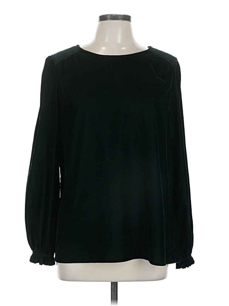 Pre-owned Monsoon Long Sleeve Blouse In Black