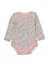 Duck Duck Goose Gray Pink Long Sleeve Onesie Size 6-9 mo - photo 1