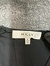 Milly Black Short Sleeve Silk Top Size 4 - photo 7