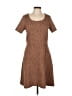 Ann Taylor Animal Print Brown Casual Dress Size 10 - photo 1