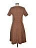 Ann Taylor Animal Print Brown Casual Dress Size 10 - photo 2