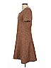 Ann Taylor Animal Print Brown Casual Dress Size 10 - photo 5