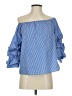 Bleuh Ciel Blue 3/4 Sleeve Blouse Size S - photo 1