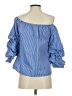 Bleuh Ciel Blue 3/4 Sleeve Blouse Size S - photo 2