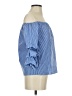 Bleuh Ciel Blue 3/4 Sleeve Blouse Size S - photo 4