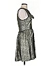 Everly Metallic Silver Cocktail Dress Size S - photo 4