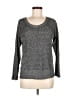 Eri + Ali Metallic Gray Pullover Sweater Size M - photo 1