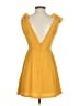 Assorted Brands Solid Yellow Casual Dress Size S - photo 2