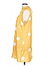 Unbranded 100% Polyester Polka Dots Yellow Casual Dress Size L - photo 5