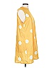 Unbranded 100% Polyester Polka Dots Yellow Casual Dress Size L - photo 4