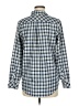 Vineyard Vines 100% Polyester Checkered-gingham Blue Long Sleeve Blouse Size 6 - photo 2