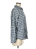 Vineyard Vines 100% Polyester Checkered-gingham Blue Long Sleeve Blouse Size 6 - photo 4