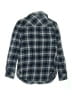 Op 100% Cotton Plaid Blue Long Sleeve Button-Down Shirt Size 7 - 9 - photo 2