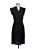 DKNY 100% Polyester Solid Black Casual Dress Size 4 - photo 1